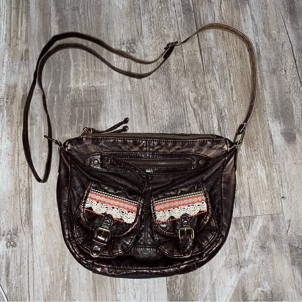 T shirt and jeans co sweet little bag with lace pockets